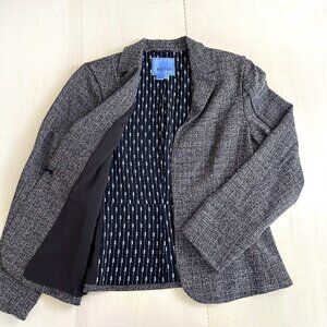 NWOT Kay Unger Brown‎ Tweed Blazer Suit Coat Women's 14 NEW